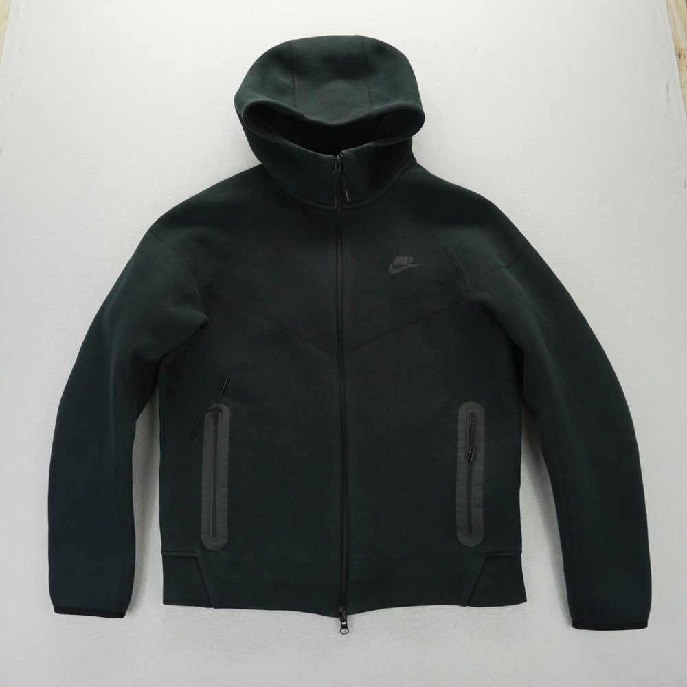 Nike Tech Fleece Full-Zip Hoodie Mens Medium Black FB7921-010 Windrunner